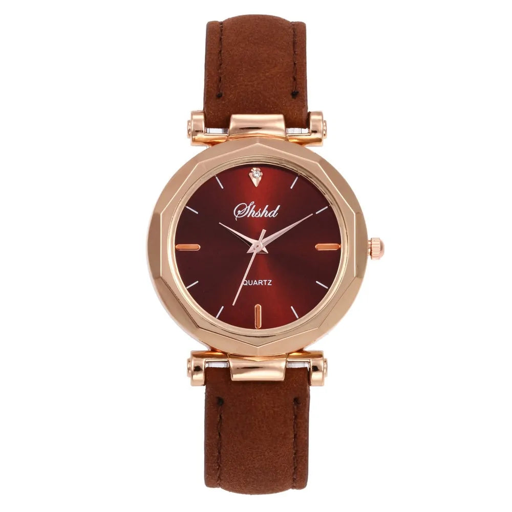 Fashion Women Leather Casual Watch