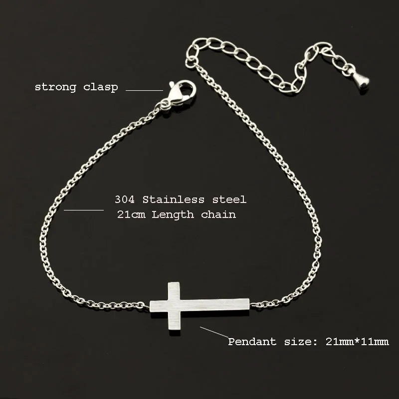 Horizontal Sideways Cross Bracelets