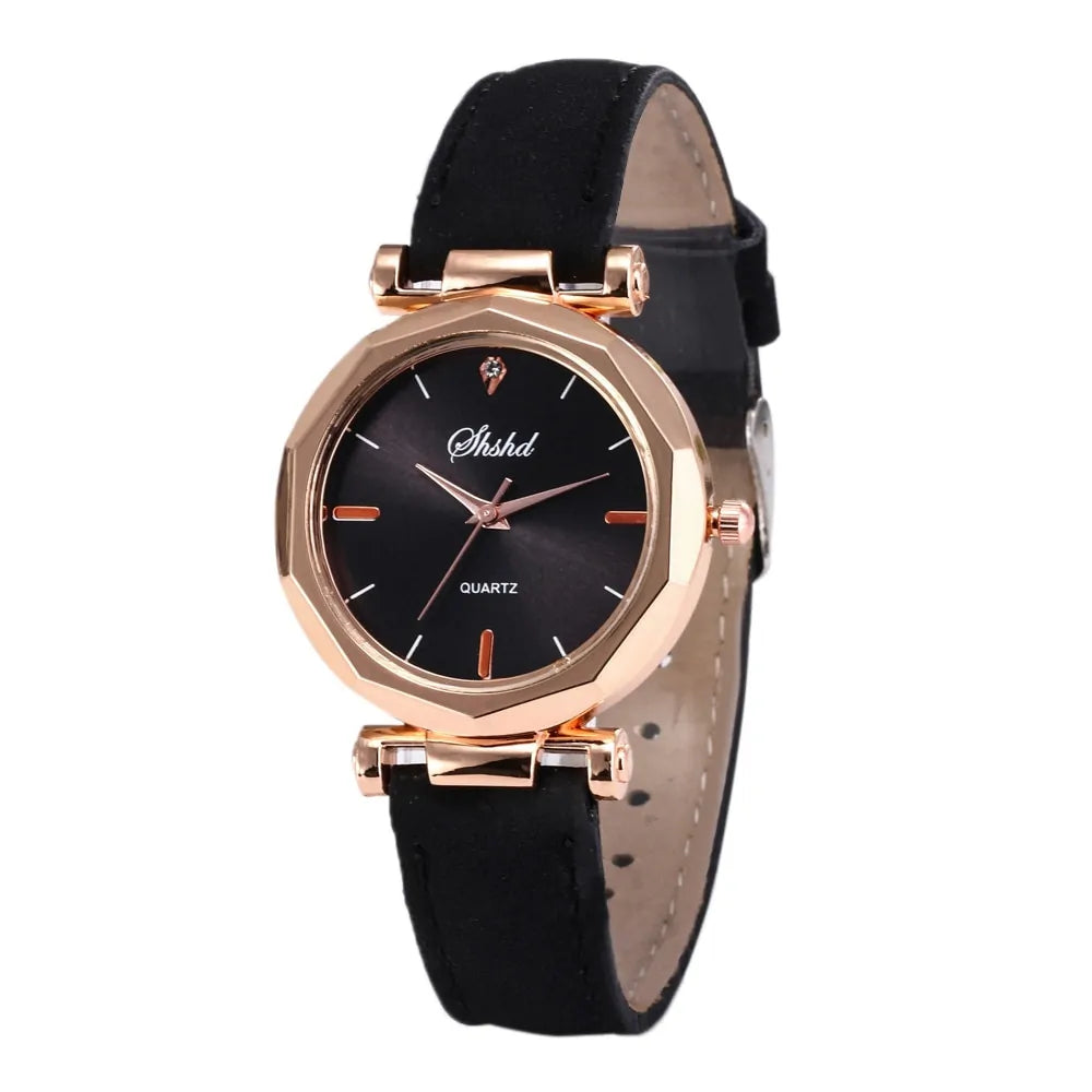 Fashion Women Leather Casual Watch